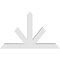 Ekena Millwork Saratoga Architectural Grade PVC Gable Bracket, 48"W x 30"H x 4"D x 4"F, 15/12 Pitch GBP048X30X0404SAR00 - alternate 2